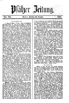 Pfälzer Zeitung Samstag 28. Dezember 1861