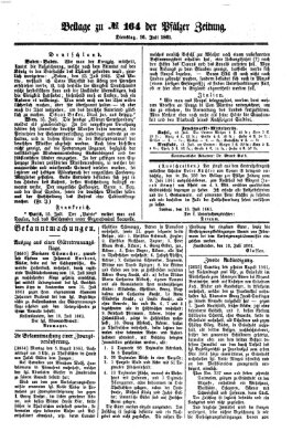 Pfälzer Zeitung Dienstag 16. Juli 1861