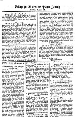 Pfälzer Zeitung Dienstag 30. Juli 1861