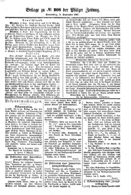 Pfälzer Zeitung Donnerstag 5. September 1861