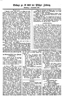 Pfälzer Zeitung Samstag 7. September 1861