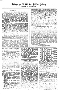 Pfälzer Zeitung Mittwoch 25. September 1861