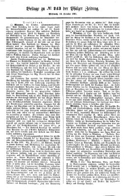 Pfälzer Zeitung Mittwoch 16. Oktober 1861