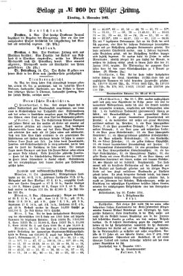 Pfälzer Zeitung Dienstag 5. November 1861