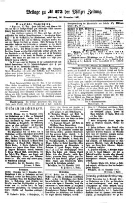 Pfälzer Zeitung Mittwoch 20. November 1861