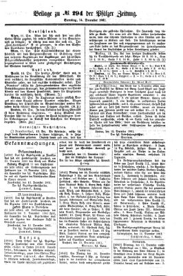 Pfälzer Zeitung Samstag 14. Dezember 1861