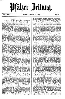 Pfälzer Zeitung Montag 12. Mai 1862