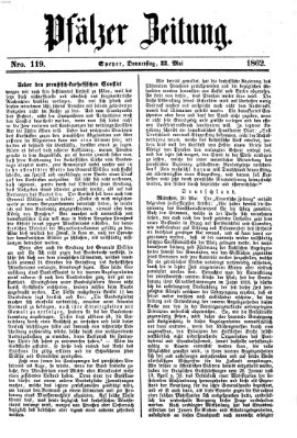 Pfälzer Zeitung Donnerstag 22. Mai 1862