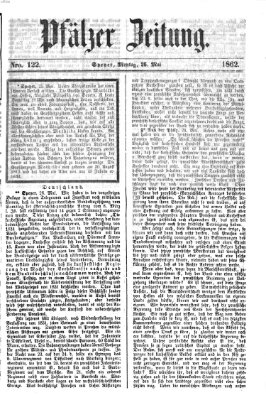 Pfälzer Zeitung Montag 26. Mai 1862