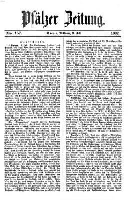 Pfälzer Zeitung Mittwoch 9. Juli 1862