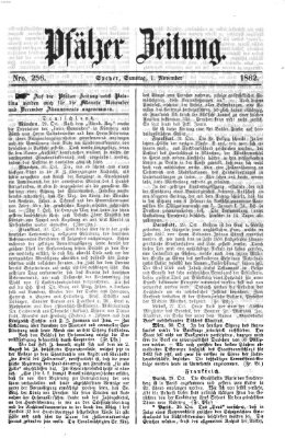 Pfälzer Zeitung Samstag 1. November 1862