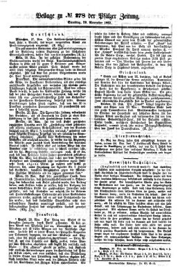 Pfälzer Zeitung Samstag 29. November 1862