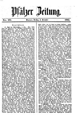 Pfälzer Zeitung Freitag 5. Dezember 1862