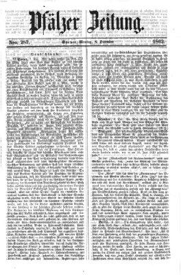 Pfälzer Zeitung Montag 8. Dezember 1862