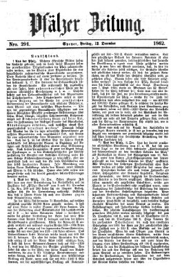 Pfälzer Zeitung Freitag 12. Dezember 1862