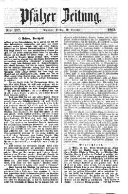 Pfälzer Zeitung Freitag 19. Dezember 1862