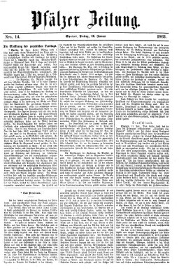 Pfälzer Zeitung Freitag 16. Januar 1863