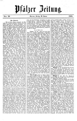 Pfälzer Zeitung Freitag 23. Januar 1863