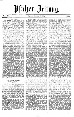 Pfälzer Zeitung Dienstag 10. März 1863