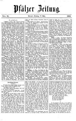 Pfälzer Zeitung Dienstag 17. März 1863