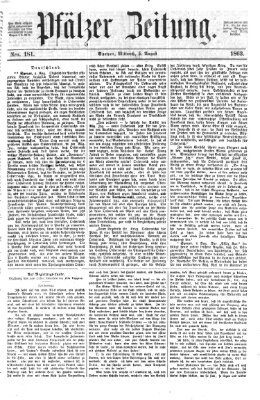 Pfälzer Zeitung Mittwoch 5. August 1863