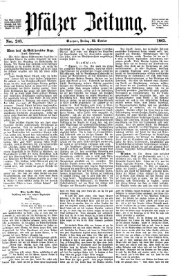 Pfälzer Zeitung Freitag 23. Oktober 1863