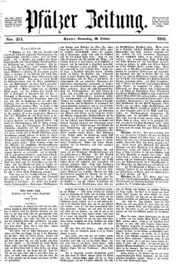 Pfälzer Zeitung Donnerstag 29. Oktober 1863