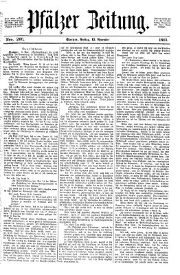 Pfälzer Zeitung Freitag 13. November 1863