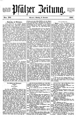 Pfälzer Zeitung Sonntag 6. Dezember 1863