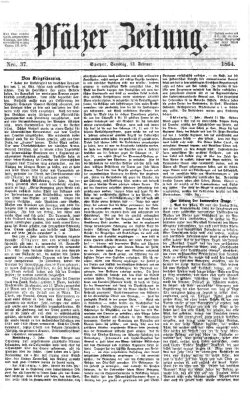 Pfälzer Zeitung Samstag 13. Februar 1864