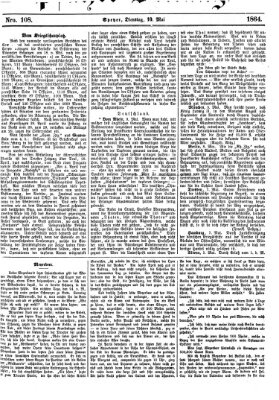 Pfälzer Zeitung Dienstag 10. Mai 1864