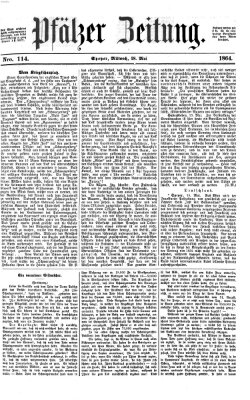 Pfälzer Zeitung Mittwoch 18. Mai 1864