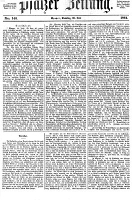 Pfälzer Zeitung Samstag 25. Juni 1864