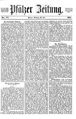 Pfälzer Zeitung Samstag 23. Juli 1864