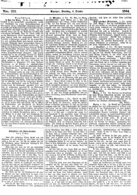 Pfälzer Zeitung Dienstag 4. Oktober 1864