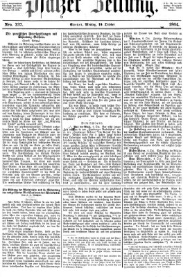 Pfälzer Zeitung Montag 10. Oktober 1864