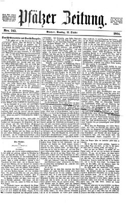 Pfälzer Zeitung Samstag 15. Oktober 1864