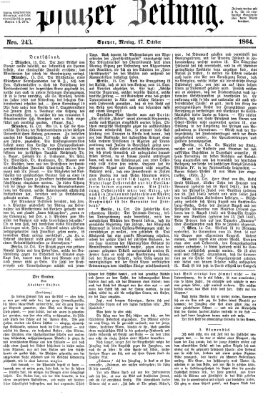 Pfälzer Zeitung Montag 17. Oktober 1864