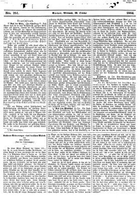 Pfälzer Zeitung Mittwoch 26. Oktober 1864