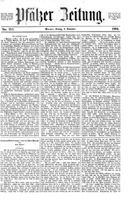 Pfälzer Zeitung Freitag 4. November 1864