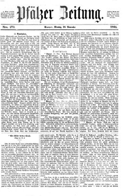 Pfälzer Zeitung Montag 28. November 1864