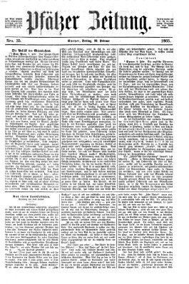 Pfälzer Zeitung Freitag 10. Februar 1865