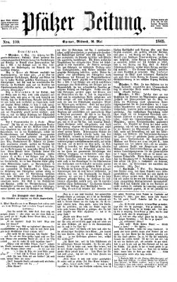 Pfälzer Zeitung Mittwoch 10. Mai 1865