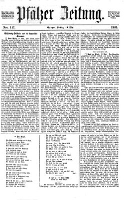 Pfälzer Zeitung Freitag 19. Mai 1865