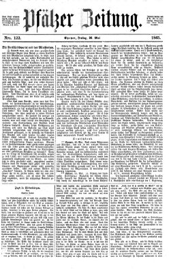 Pfälzer Zeitung Freitag 26. Mai 1865