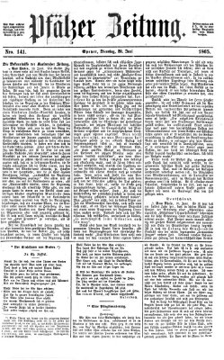 Pfälzer Zeitung Dienstag 20. Juni 1865