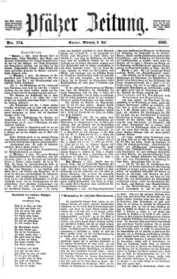 Pfälzer Zeitung Mittwoch 5. Juli 1865