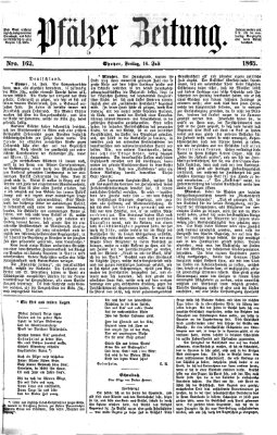 Pfälzer Zeitung Freitag 14. Juli 1865