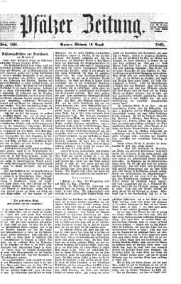 Pfälzer Zeitung Mittwoch 16. August 1865