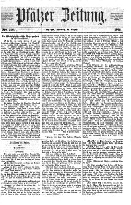 Pfälzer Zeitung Mittwoch 23. August 1865